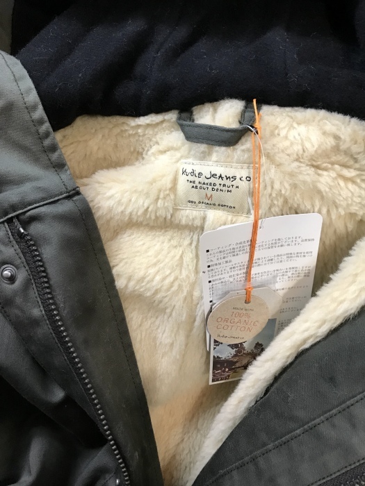 NUDIE JEANS NEW 裏BOA MODS COAT_d0152280_17004814.jpeg