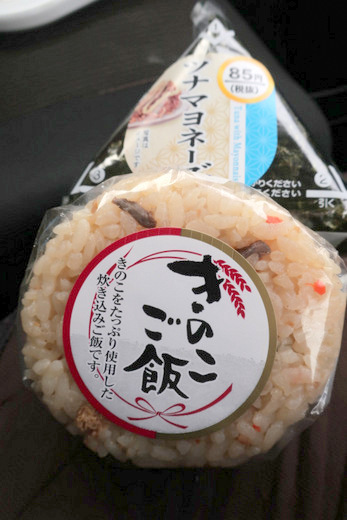 若菜 他 西友 ツナマヨネーズおにぎり きのこご飯おにぎり 173円 朝飯 続 食欲記