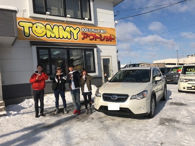 トミーアウトレット♪1月13日(日)グッチーブログ☆T様インプレッサXV納車!自社ローン☆ローンサポート _b0127002_16241316.jpg
