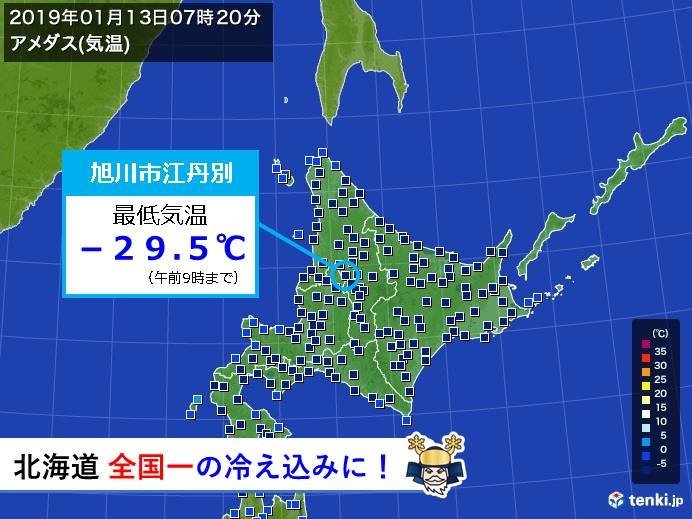 北海道全体でみるとこの冬一番の冷え込み_c0025115_21354675.jpg
