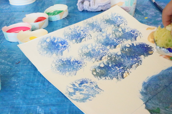 第3回こども美術教室 ~ アートな絵皿 ~_e0222340_1434304.jpg