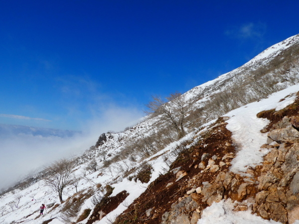 日本百名山　　雪の伊吹山 (1,377.3M)    登頂 編_d0170615_21394676.jpg