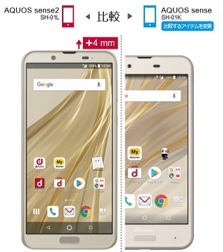 ドコモAQUOS sense2 SH-01L SIMロック解除済み白ロムも2万円台前半へ_d0262326_01224127.jpg