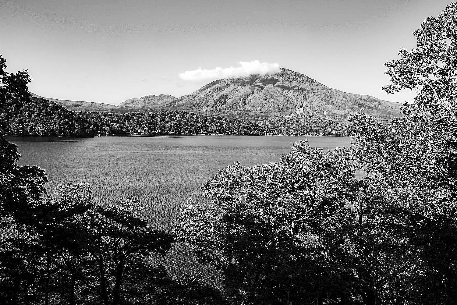 モノクロ風景 野尻湖 光 塗人 の デジタル フォト グラフィック アート Digital Photographic Artworks