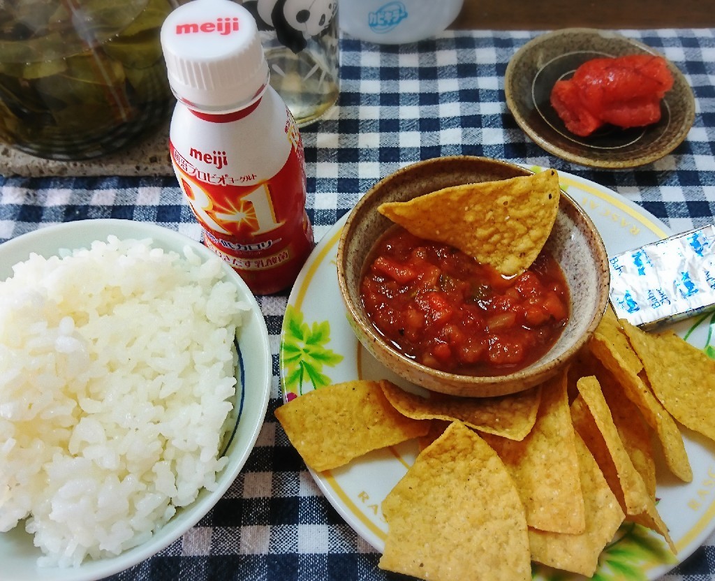 1/16(水)サルサソースと明太子ご飯→牛スジのスープ_c0388146_15193124.jpg