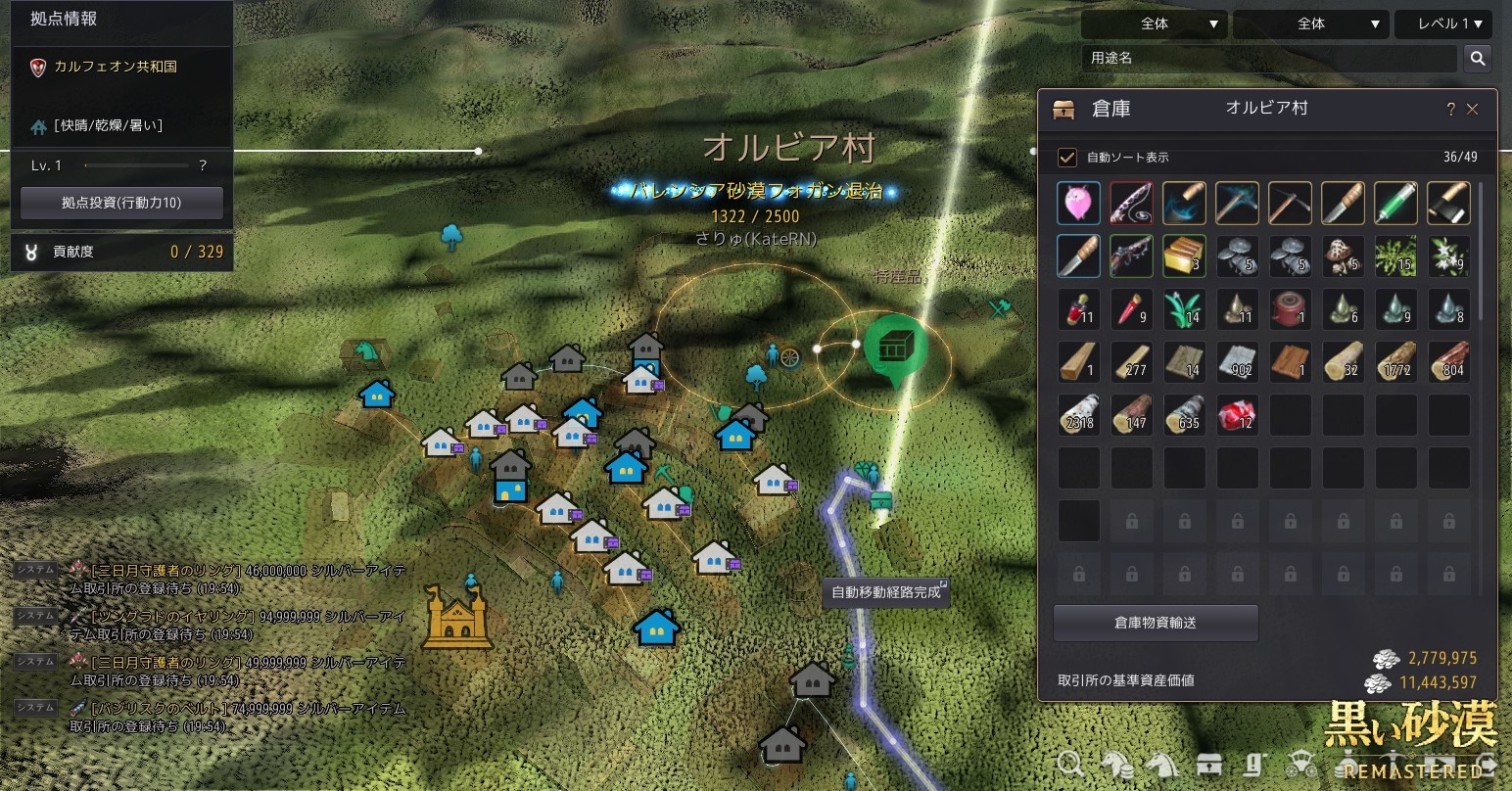 倉庫がぐちゃぐちゃなので整理してみました 黒い砂漠 えいりあのぶろぐ