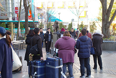 1月18日㈮の109前交差点_b0056983_13381073.jpg