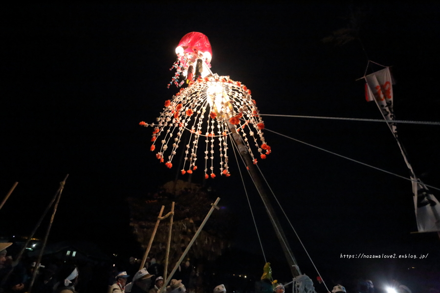 野沢温泉村　道祖神祭り　1/15　祭り当日_b0404739_09200354.jpg