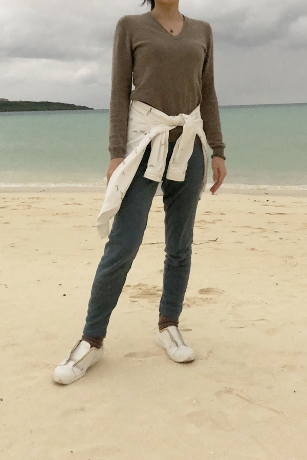 ウールレギンス ブルー_e0104046_02432640.jpg