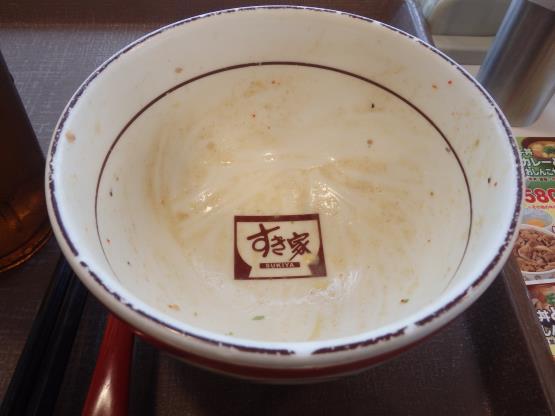 すき家の旨塩ダレ白髪ねぎ牛丼ミニ 脇浜店_c0118393_17374620.jpg