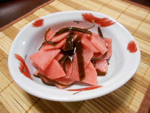 ニシンと昆布の煮物&大根の自家製梅酢漬け_f0019498_13003019.jpg
