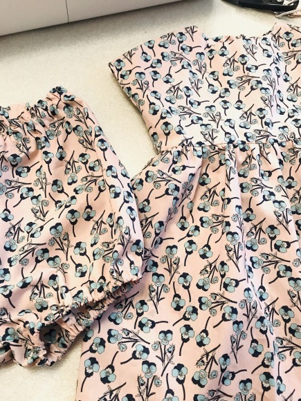 リバティの生地で作った子供服 教室の生徒さん作品 Sew Easy New York