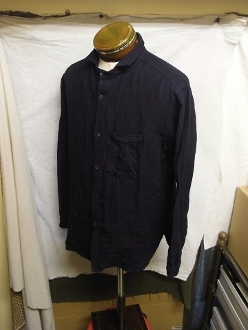 2月の製作 / classic frenchwork indigoheavylinen shirt_e0130546_14005426.jpg