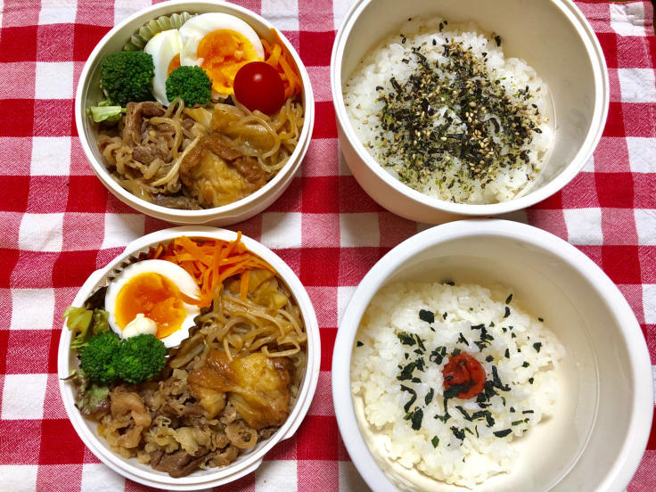 すき焼き 子供弁当 日だまりカフェ