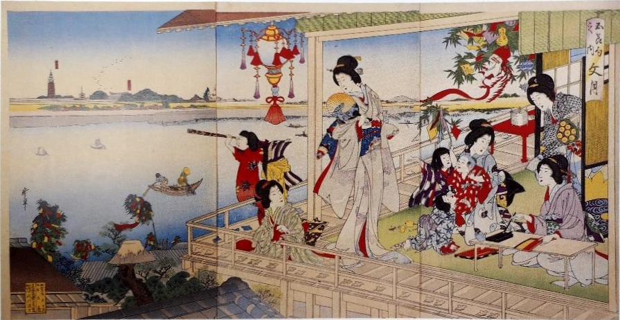 浅草十二階凌雲閣について(十二階の絵に落下傘が描かれる理由、洗い髪、バルトン、土台発掘等)~2017/9/1防災の日(関東大震災の日):歳時記_b0116271_16244630.jpg