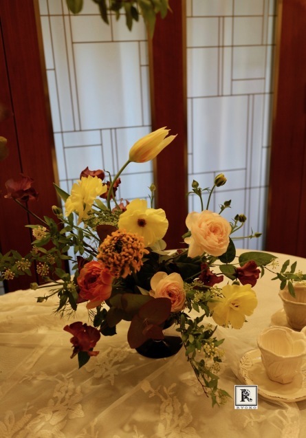 松屋銀座 外商・ロイヤルカスタマーズのみなさま と「春の花をいける・フラワーアレンジメントの体験会」_c0128489_21443896.jpg
