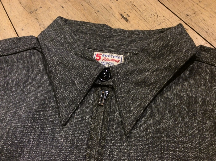 スペシャル 黒白 50s プリントネルシャツ 5brother 90s FIVE BROTHER 白黒 好配色 ブロックチェック ネルシャツ