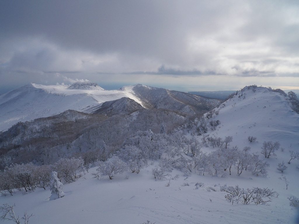 風不死岳北尾根から、2019.1.27ー速報版ー_f0138096_17351548.jpg