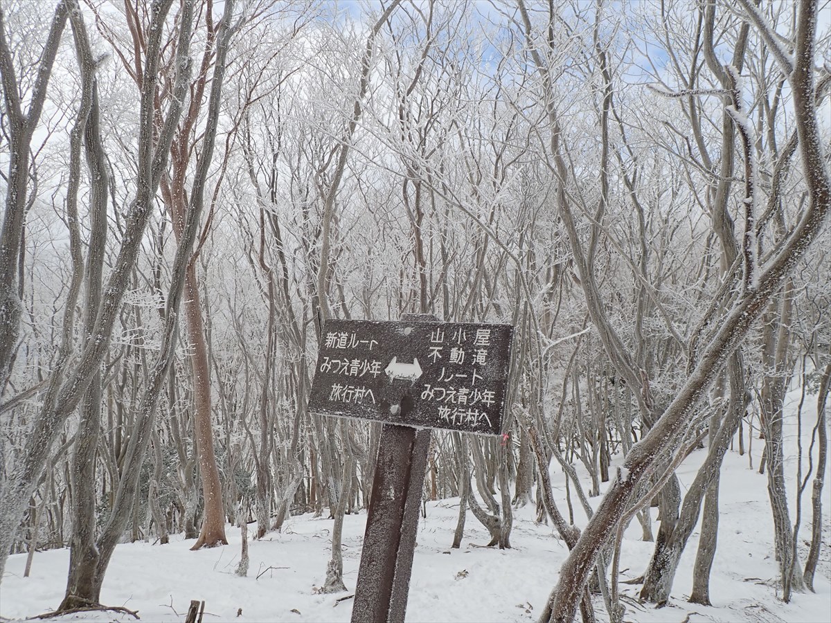 △　霧氷の美しい三峰山（みうねやま）　スノートレッキング　△_f0348933_19455382.jpg