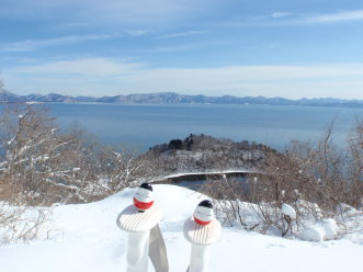 名倉山でスノーシュー_a0096989_19391748.jpg