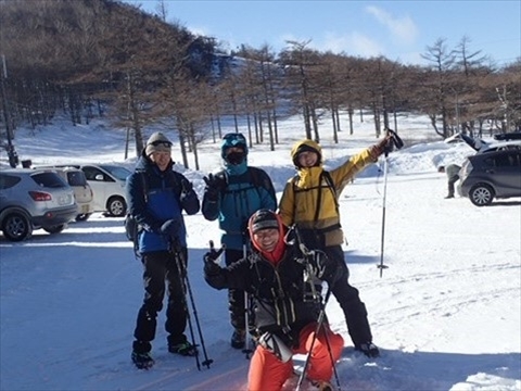 2019年 初スノーシュー@黒斑山_e0271890_23451051.jpg