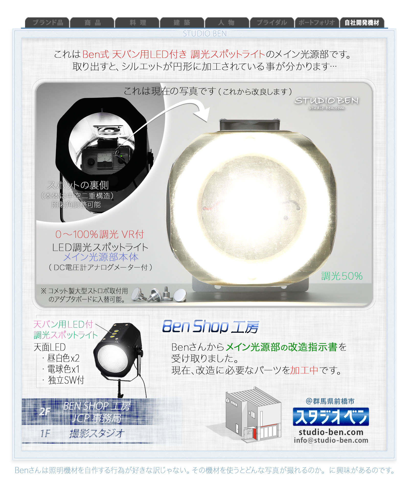 LED照明機材の改良 - No.⑨ / メインLED光源部の改良_c0210599_00381702.jpg