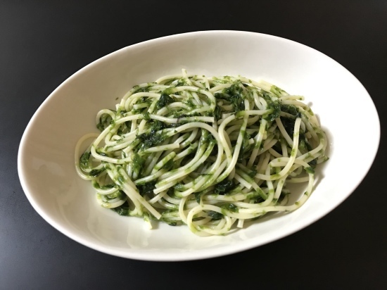 生青海苔のパスタ ぼっちオバサン食堂