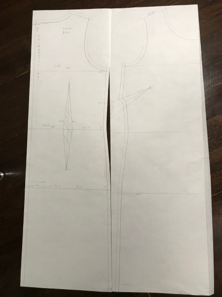 ニードルパンチのプリントでワンピースを作ります_e0397389_13160717.jpeg