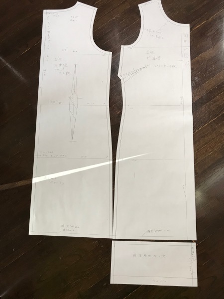 ニードルパンチのプリントでワンピースを作ります_e0397389_13161947.jpeg