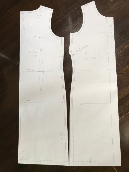 ニードルパンチのプリントでワンピースを作ります_e0397389_13164616.jpeg