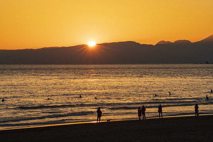 片瀬海岸西浜からの夕景・夜景_b0145398_22381143.jpg