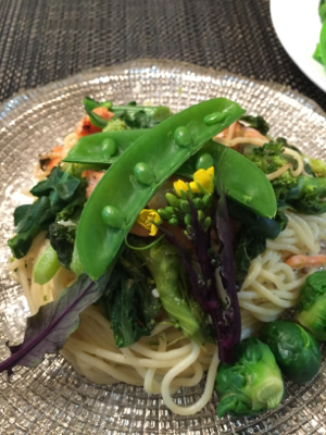 春パスタの出張料理=孫会いたさ(笑)_b0151911_09072894.jpg