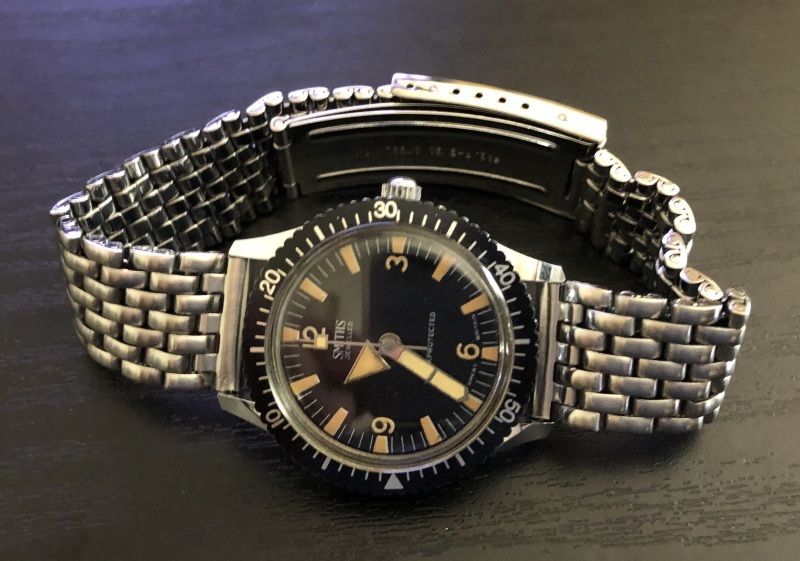 スミス SMITHS ダイバーズウォッチ 回転ベゼル付 : 古き良き時代の時計