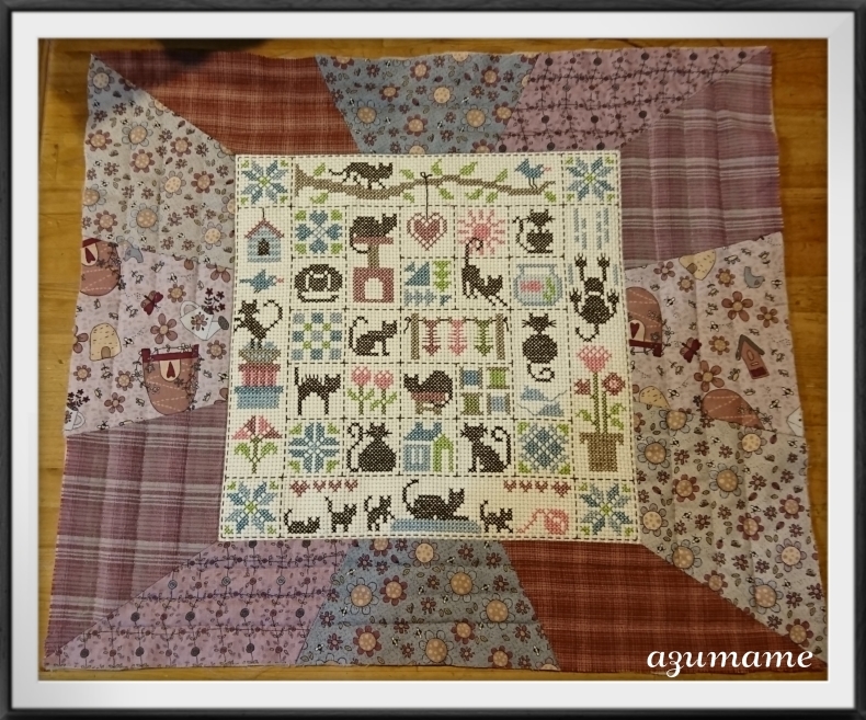   『Patchwork aux Chats』  トップ完成_d0376975_19135448.jpg