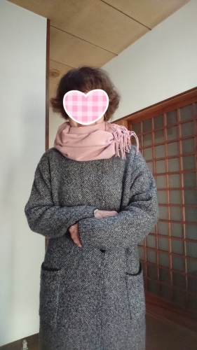 2月4日 70代富士山とピンク色のストールでコーディネートをする 楽しく元気に暮らします 2月4日 70代富士山とピンク色のストールでコーディネートをする 楽しく元気に暮らします