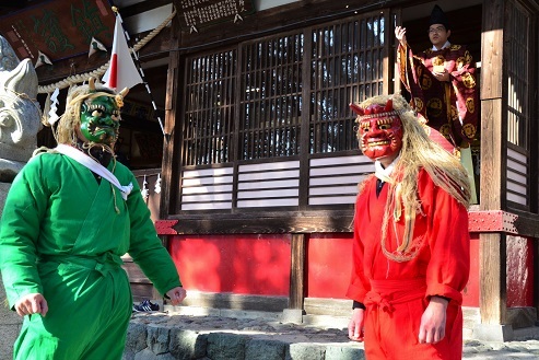 若宮八幡神社鬼払い 19 2 3 南アルプス市 古市場 甲州斎写楽写真館