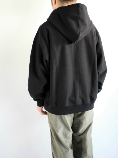 unfil　cotton-terry zip up hoodie / black_b0139281_13361799.jpg