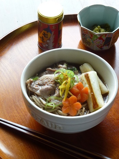 ストウブで鴨鍋。シメはやっぱり蕎麦♪_d0319943_07492156.jpg
