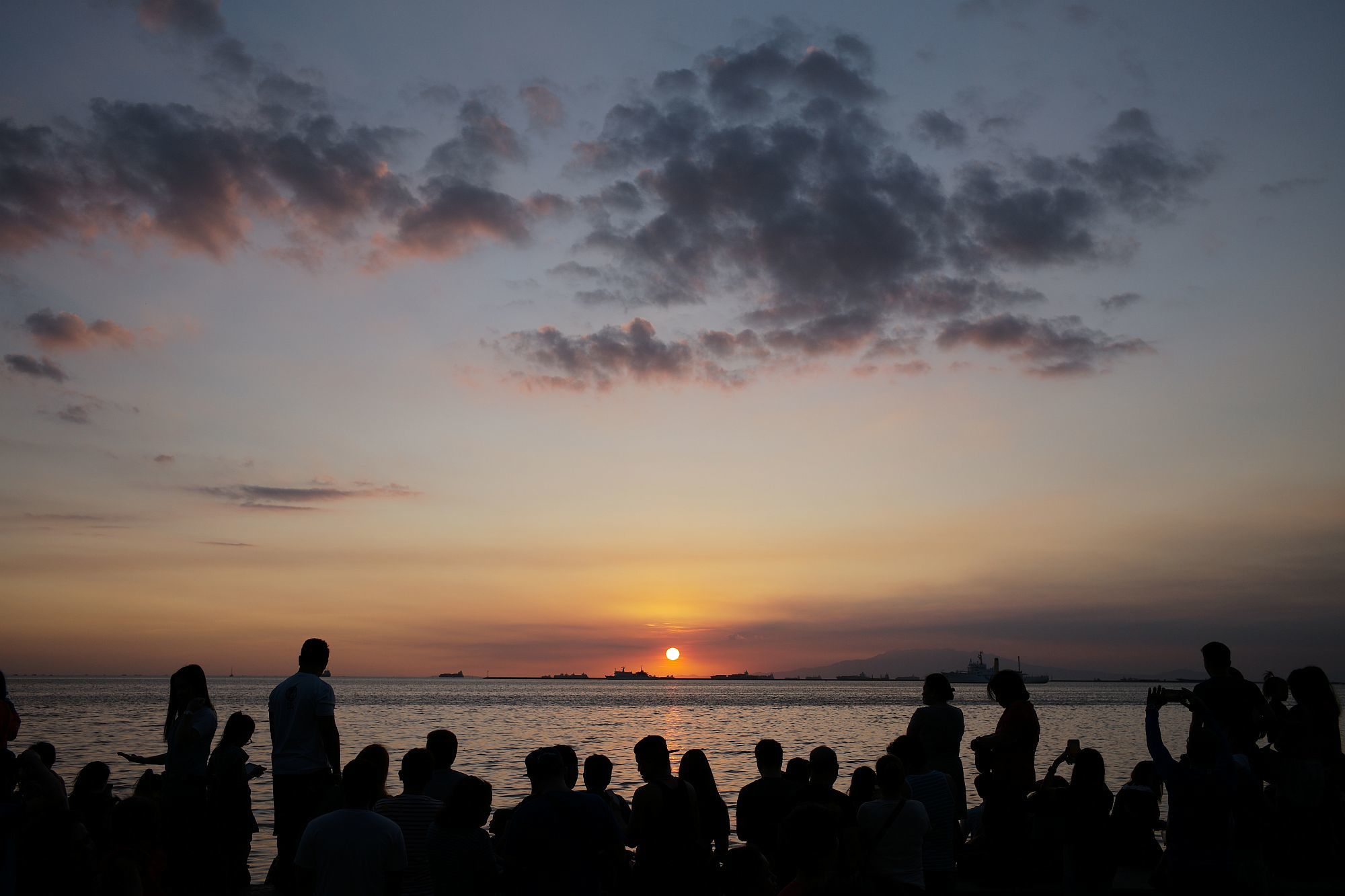 マニラ 街角スナップ 夕陽のマニラ湾 19 2 5 近代文化遺産見学案内所