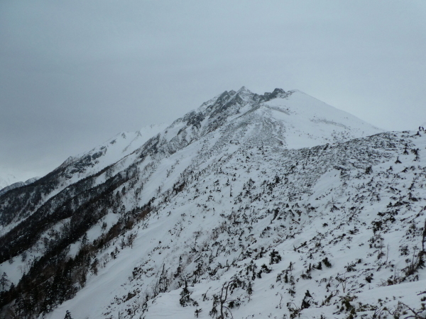 西穂高丸山 (2,452M)   雪山歩行技術講習会　　山頂 編_d0170615_22341482.jpg