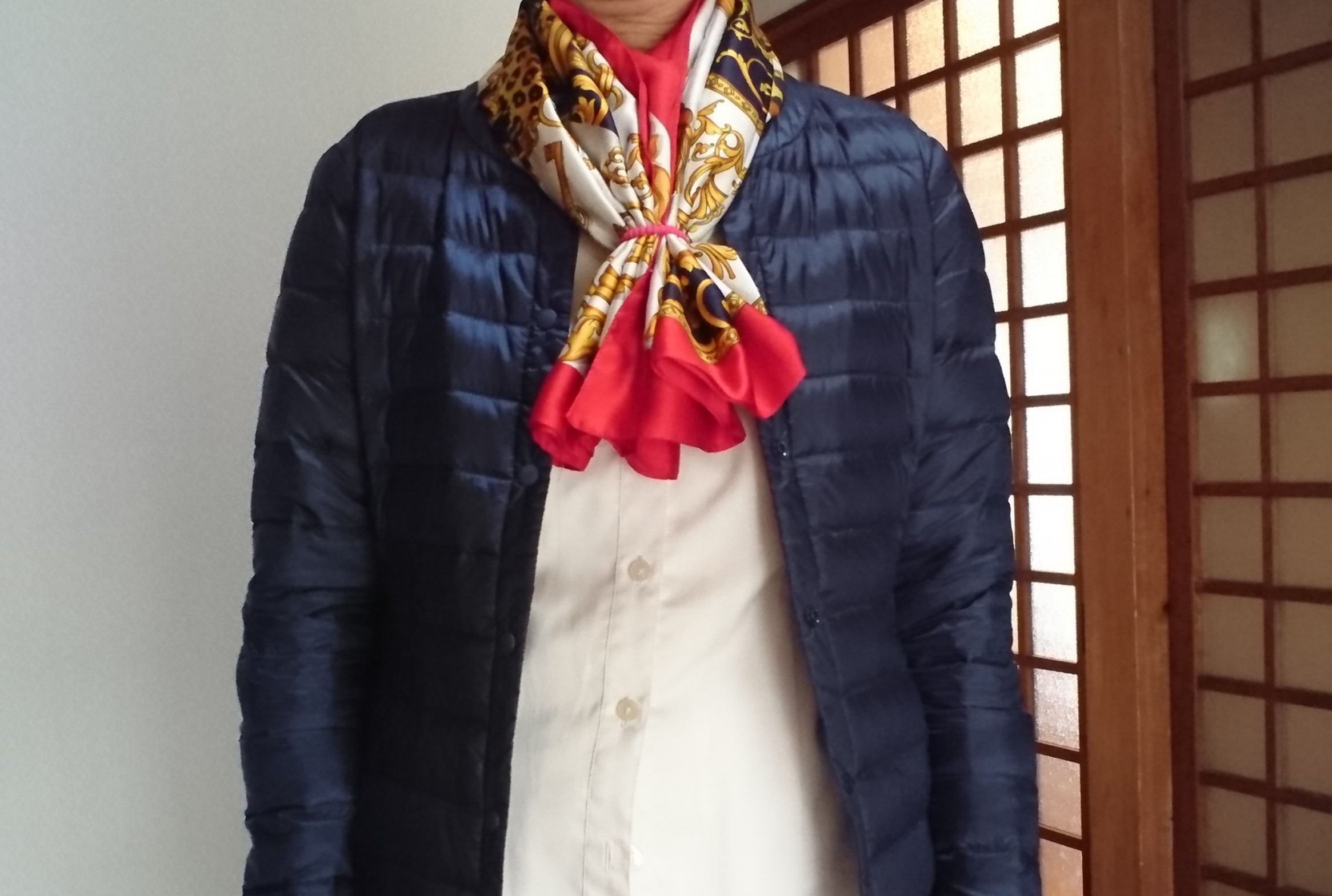 2月11日 70代 100均のカラーゴムをスカーフリング代わりにして 楽しく元気に暮らします