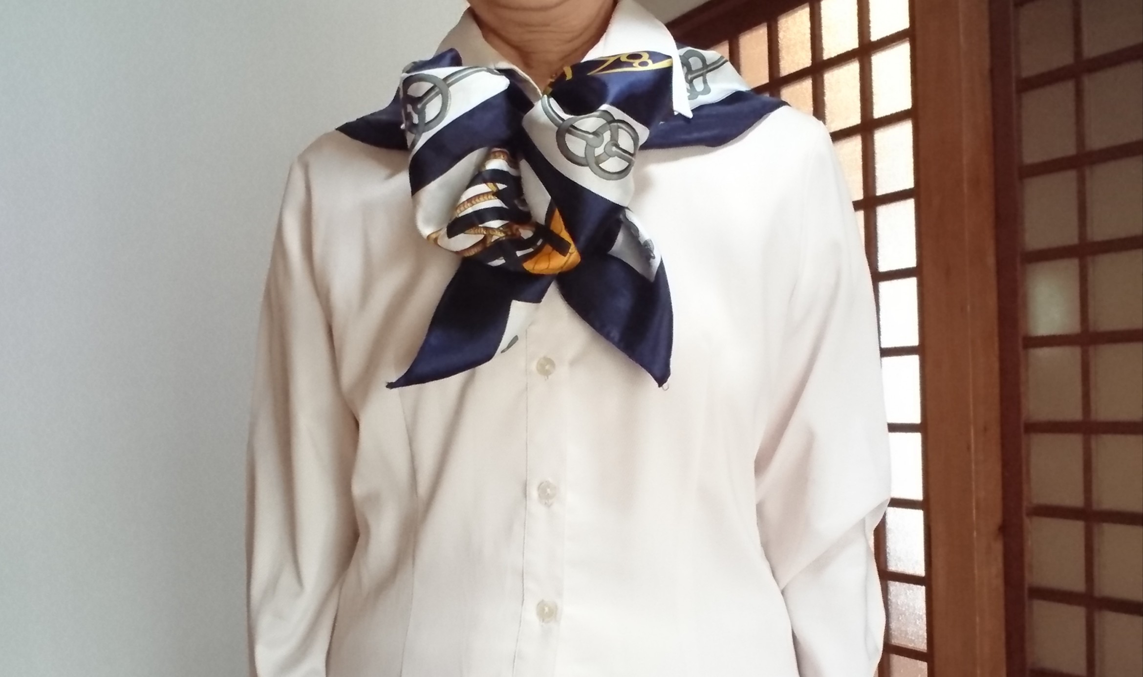 2月11日 70代 100均のカラーゴムをスカーフリング代わりにして 楽しく元気に暮らします