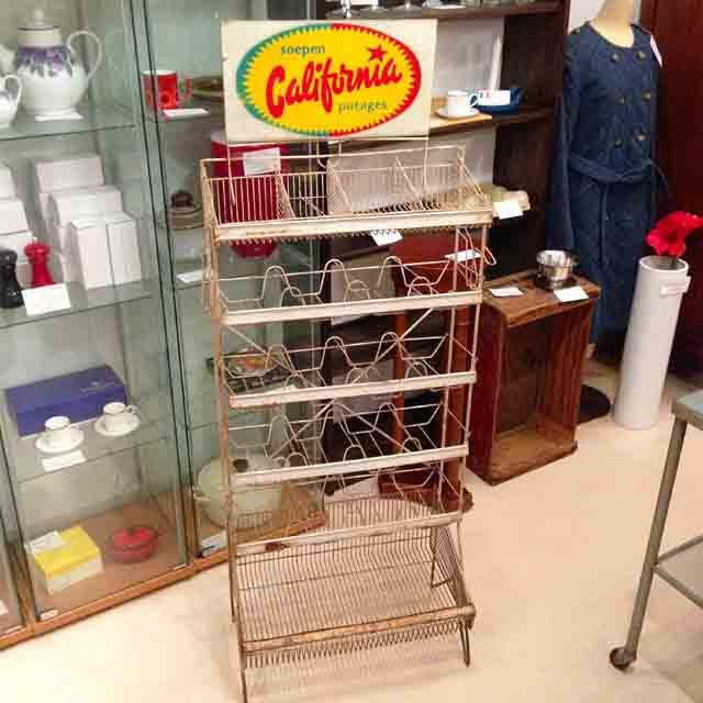 U.S Vintage】カルフォルニア・スープのディスプレイワイヤーラック が