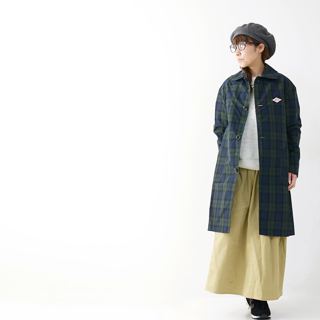 DANTON [ダントン] W\'s NYLON TAFFETA CHECK SINGLE COAT [JD-8642NPL] ナイロン タフタ シングル コートステンカラーコート LADY\'S_f0051306_16545237.jpg