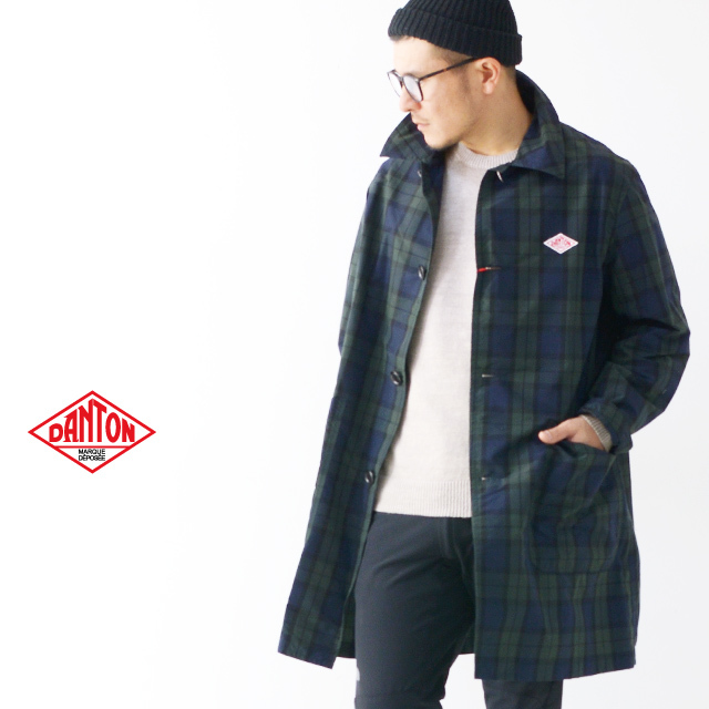 DANTON [ダントン] M\'s NYLON TAFFETA CHECK SINGLE COAT [JD-8946NPL] ナイロンタフタ シングル コート・MEN\'S_f0051306_17070401.jpg