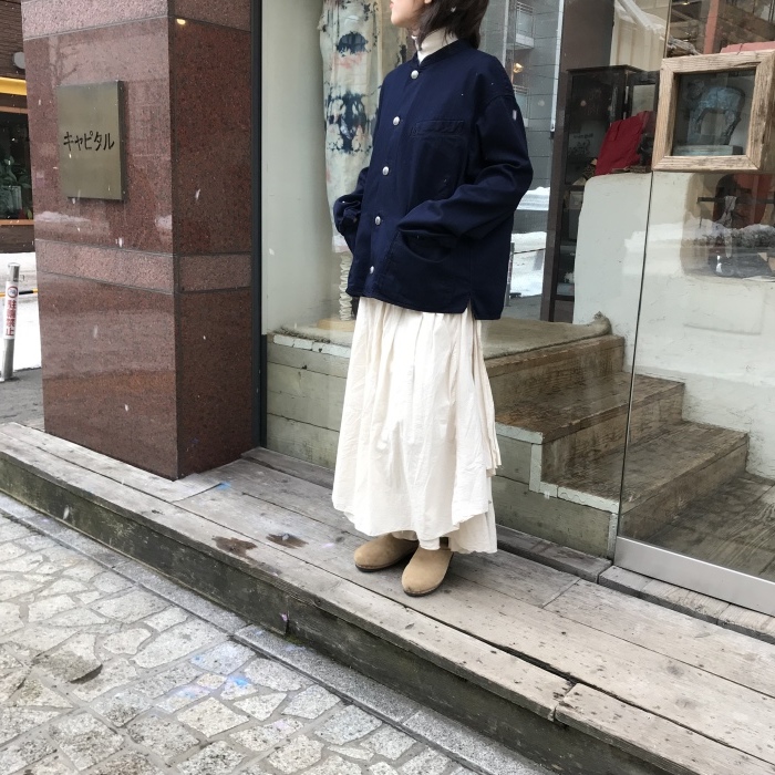ラウンド  8ozIDG×IDGデニム春作務ブルゾン BLOG STAFF SAPPORO : ジャケット・アウター