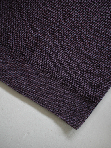 unfil　french linen honeycomb-knit vest / dark purple_b0139281_12423031.jpg