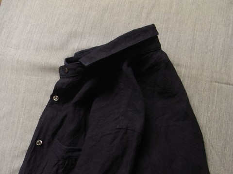 商品入荷のお知らせ / classic frenchwork indigoheavylinen shirt_e0130546_11035274.jpg