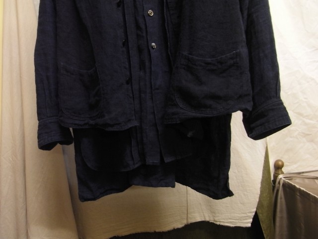 たまんね～なぁ / french victorians heavylinen shirt , da frenchwork heavylinen vest_e0130546_17041584.jpg