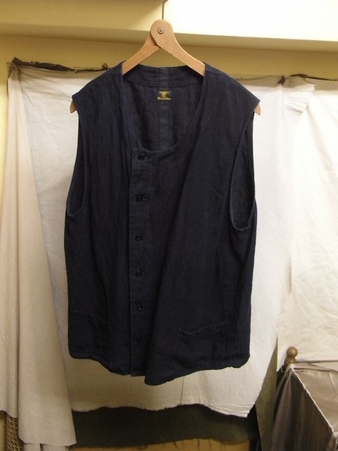 たまんね～なぁ / french victorians heavylinen shirt , da frenchwork heavylinen vest_e0130546_17060991.jpg